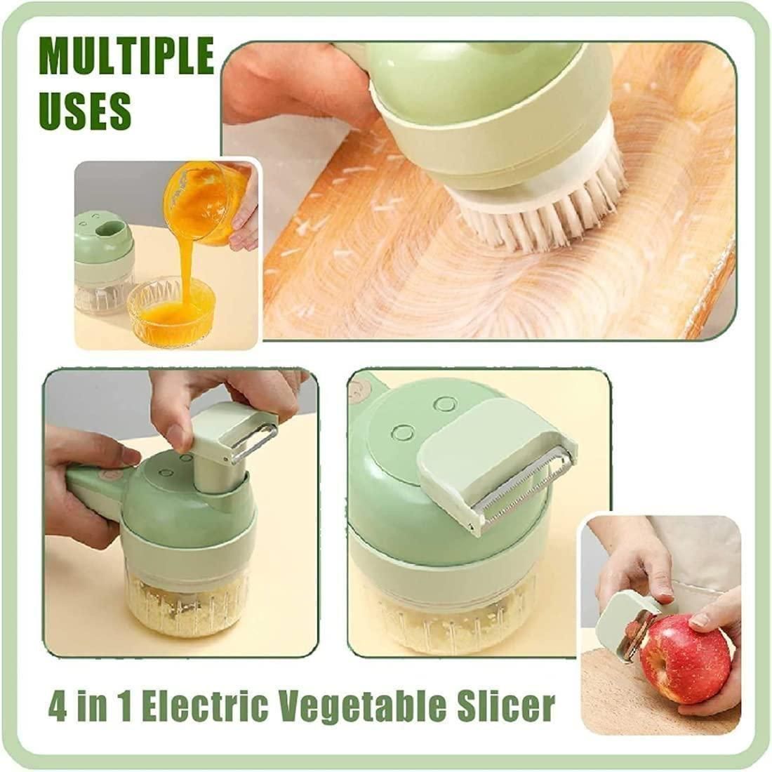 "Chop, Slice & Grind in Seconds – One Tool, 4 Uses! 🥕🧄🍖"